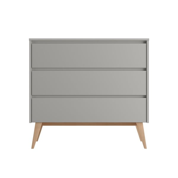 Šedá nízká dětská komoda 100x52,5 cm Swing – Pinio-image-1