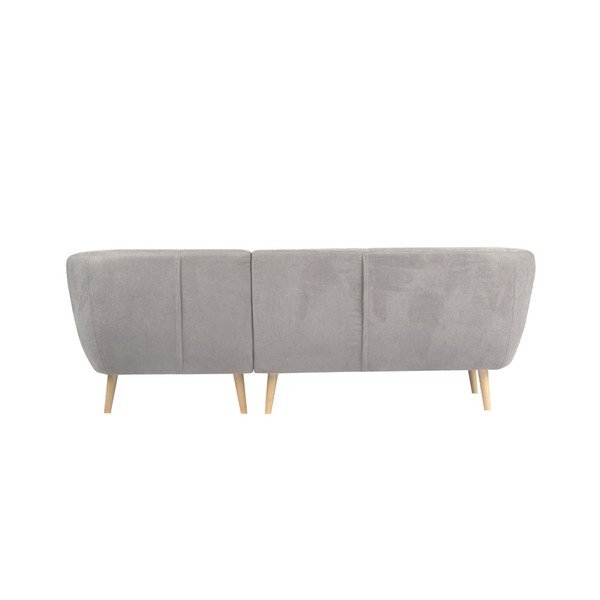 Světle šedá pohovka s lenoškou na pravé straně Mazzini Sofas Sardaigne-image-2