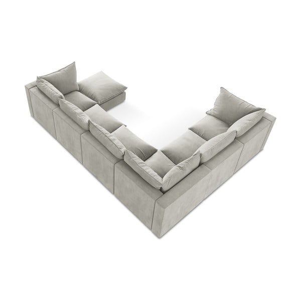 Světle šedá rohová pohovka (levý roh/do "U") Manao – Makamii-image-3