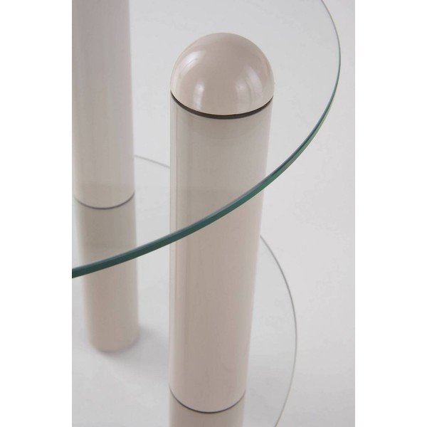 Skleněný kulatý odkládací stolek ø 48 cm Egan – Jotex-image-2