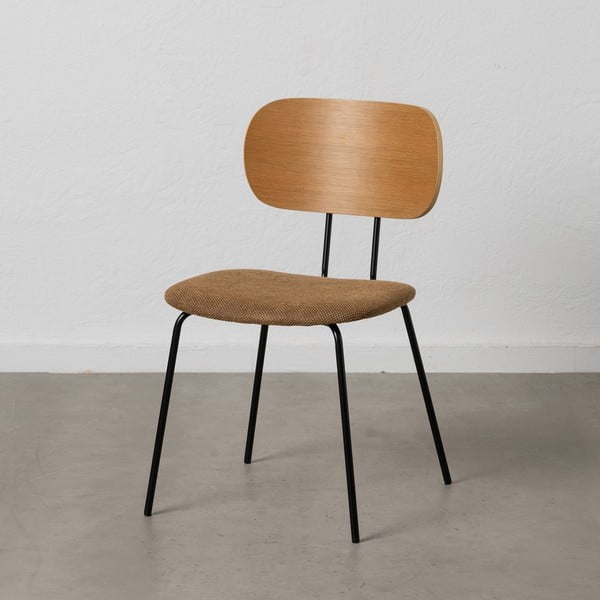 Jídelní židle v hnědé a přírodní barvě v sadě 4 ks Cleo – Ixia-image-1