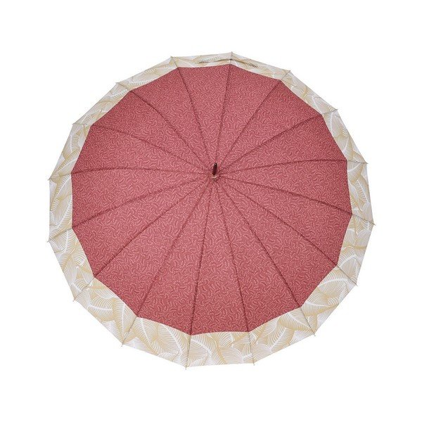 Červený holový deštník Ambiance Tropical, ⌀ 105 cm