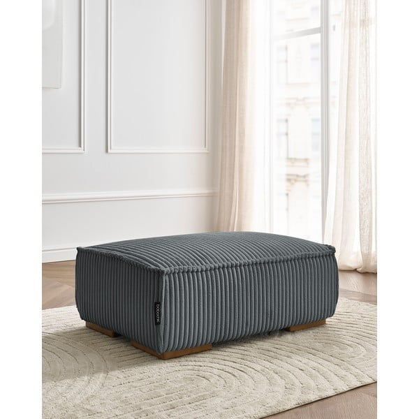 Tmavě šedá manšestrová podnožka Chelsea – Bobochic Paris-image-1