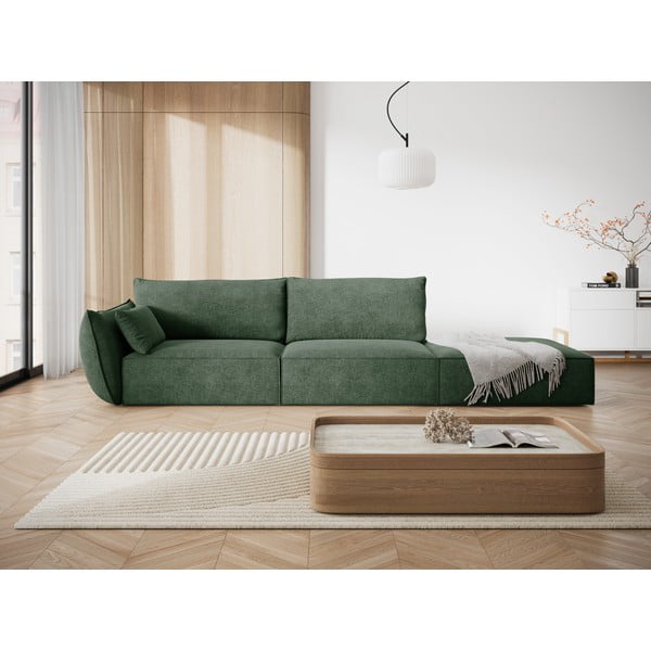 Tmavě zelená lenoška (levý roh) Vanda – Mazzini Sofas-image-1