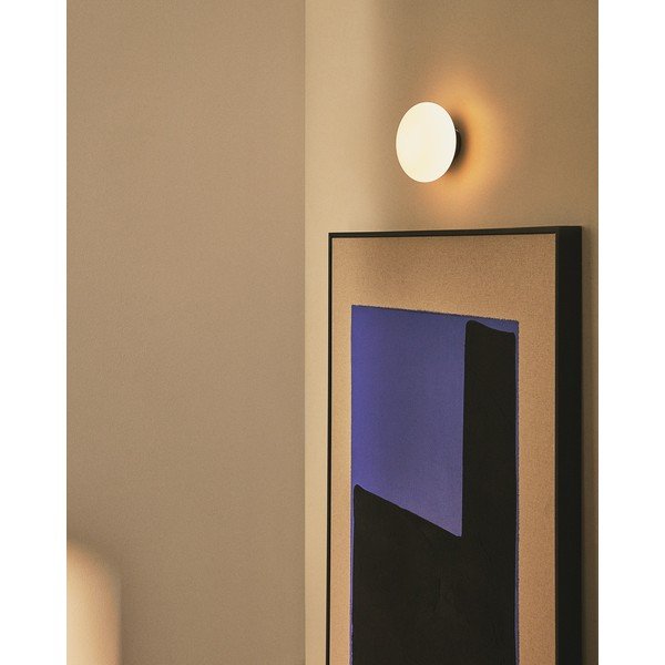 Bílé/černé nástěnné svítidlo ø 15 cm Bamila – Kave Home-image-1