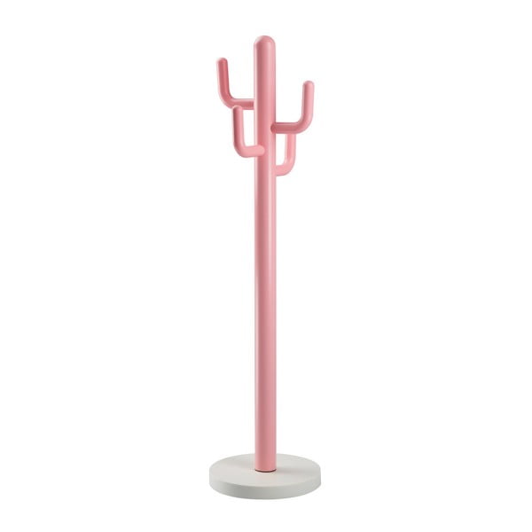Růžový věšák Kare Design Kaktus