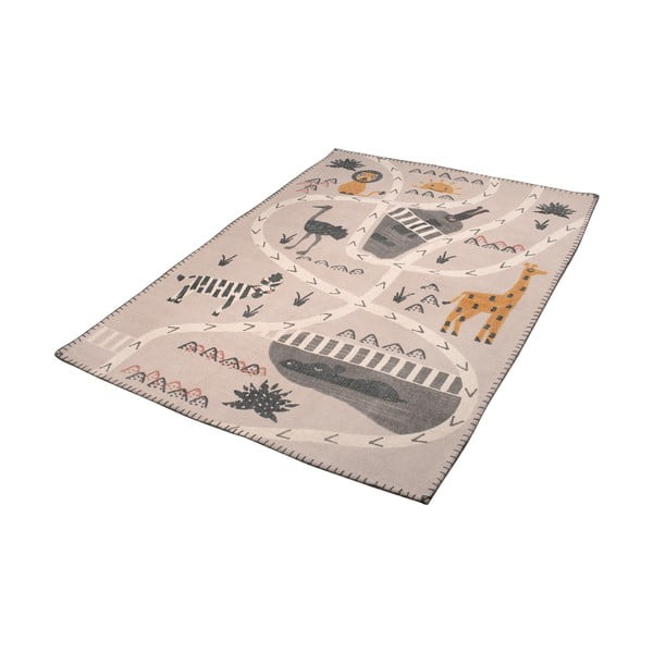 Dětský ručně potištěný koberec Nattiot Little Savannah, 100 x 140 cm-image-2