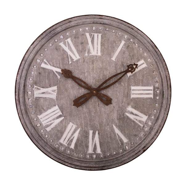 Zinkové nástěnné hodiny Antic Line, ⌀ 80 cm