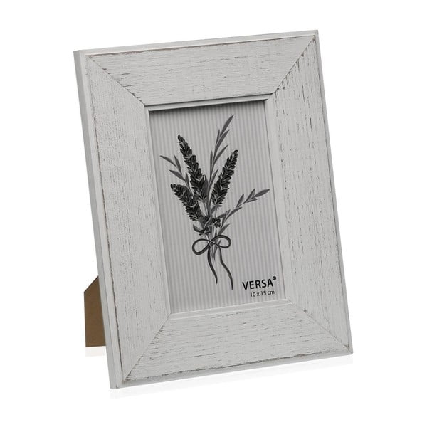 Dřevěný rámeček na fotografii Versa Madera Blanco, 10 x 15 cm