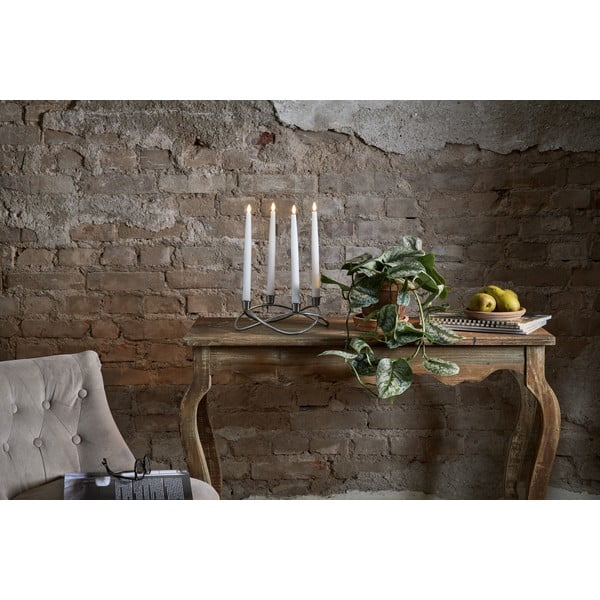 Sada 4 bílých LED voskových svíček Star Trading Flamme, výška 28,5 cm-image-4