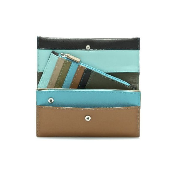 Peněženka a pouzdro na kreditní karty Matinee Brown/Blue-image-1