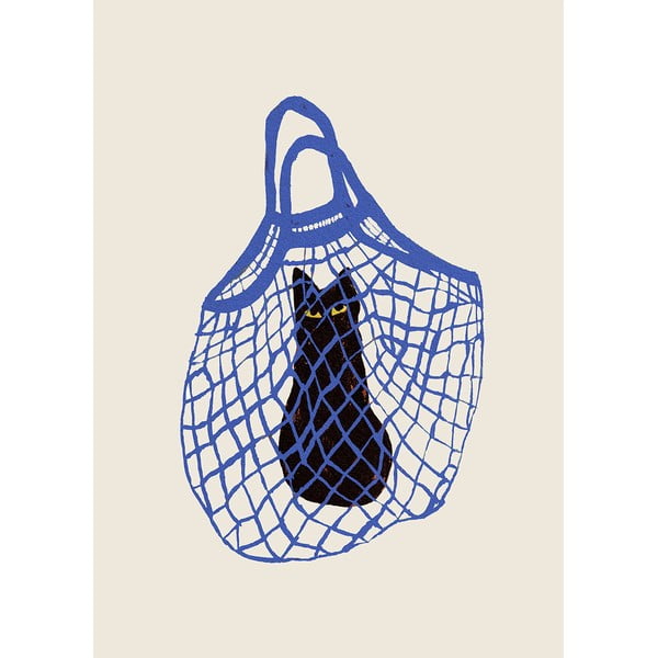 Plakát 30x40 cm The Cat’s In The Bag – Chloe Purpero Johnson – The Poster Club