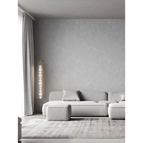 Bílé/ve zlaté barvě kovové LED stmívatelné nástěnné svítidlo Perla – Nova Luce-image-1