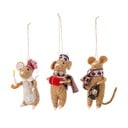 Vlněné vánoční ozdoby v sadě 3 ks 11 cm Peo – Bloomingville