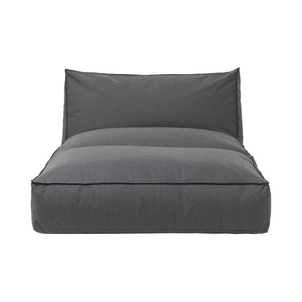 Tmavě šedé zahradní lehátko Blomus Coal, 120 x 190 cm