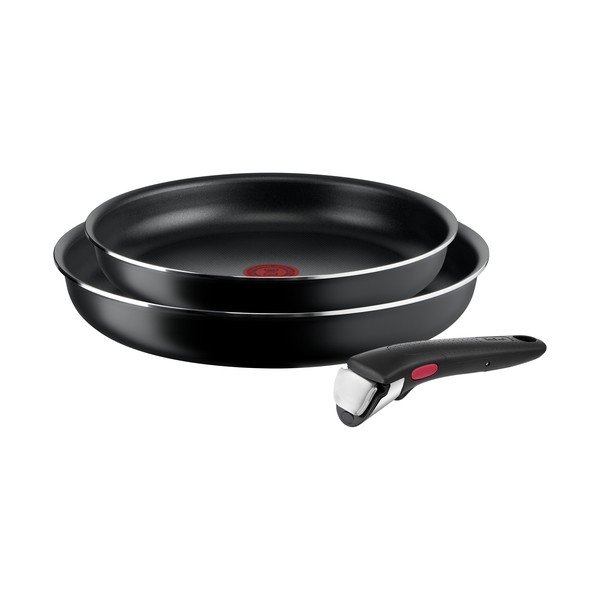 Pánve v sadě 2 ks ø 26 cm INGENIO EASY COOK & CLEAN BLACK L1549013 – Tefal
