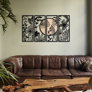 Kovová nástěnná dekorace 29x68 cm Meadow – Wallity
