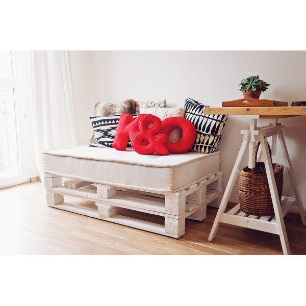 Látkový polštář E, červený-image-2