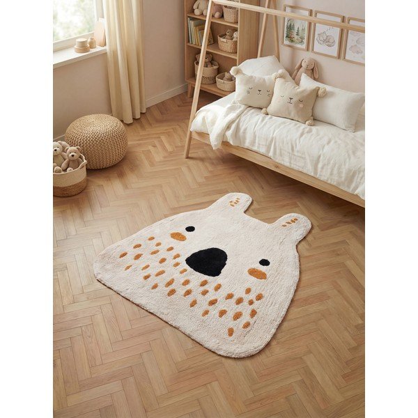 Krémový pratelný/ručně tkaný bavlněný dětský koberec 120x137 cm Snuggle Nienchen – Hanse Home-image-1