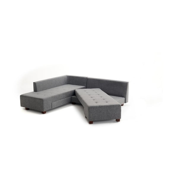 Šedá rozkládací rohová pohovka Balcab Home Bailey, levý roh-image-2