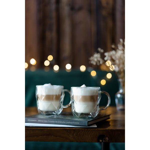 Sada 2 dvoustěnných hrnků Vialli Design Geo, 330 ml-image-1