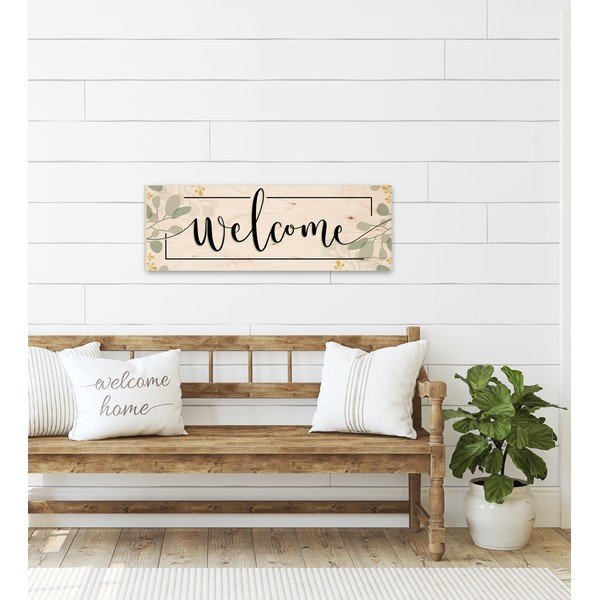 Nástěnná dekorace Styler Welcome, 25 x 70 cm-image-1