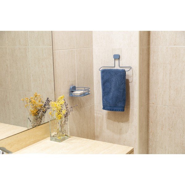 Světle modrá samodržící kovová mýdlenka Grena – Compactor-image-4