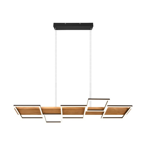 LED stmívatelné závěsné svítidlo v černo-přírodní barvě Harper – Trio-image-2