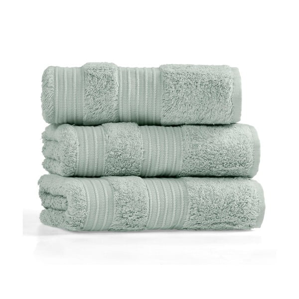 Bavlněno-bambusový ručník v mentolové barvě 50x90 cm London Hand – Foutastic-image-2