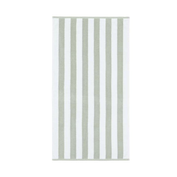 Šedo-bílá bavlněná osuška 70x120 cm Stripe Jacquard – Bianca