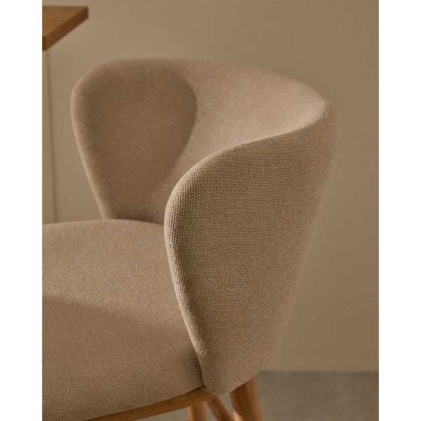 Béžová barová židle (výška sedáku 75,5 cm) Ciselia – Kave Home-image-3