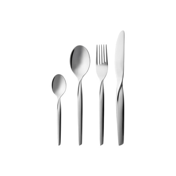 Nerezový příbor ve stříbrné barvě 16 ks Twist – Gense