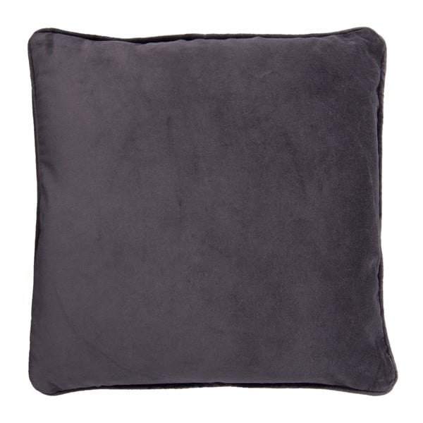 Tmavě šedý povlak na polštář Clayre & Eef Velvet, 45 x 45 cm