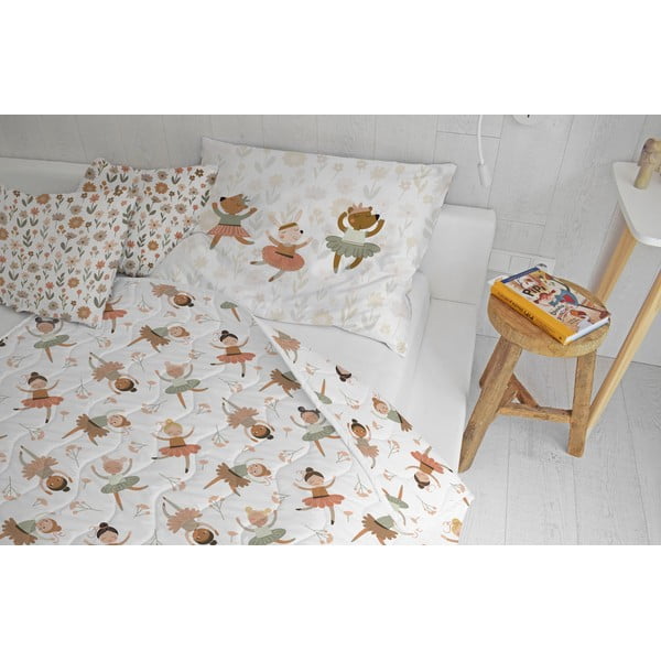 Prošívaná deka a povlak na polštář v sadě z bavlněného saténu 140x200 cm – Butter Kings-image-1