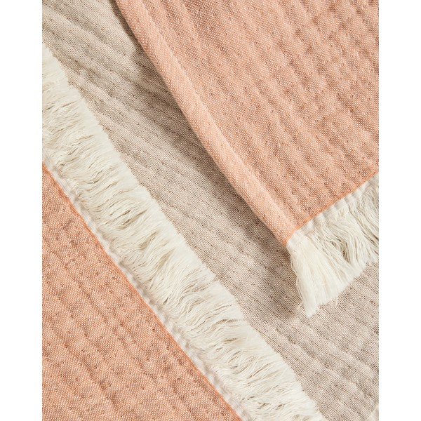 Mušelínová dětská deka v lososové barvě 130x170 cm Nafine – Kave Home-image-2
