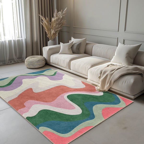 Pratelný koberec 80x150 cm Squiggly Breeze – Mila Home-image-1