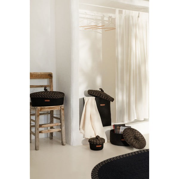 Látkový dekorativní úložný box s víkem – Mioli Decor-image-1