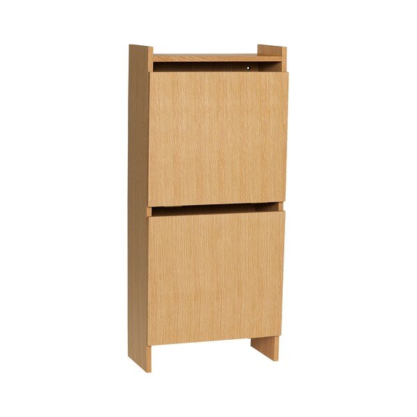 Výklopný botník v dekoru dubu v přírodní barvě 50x110x24 cm Forma – Hübsch