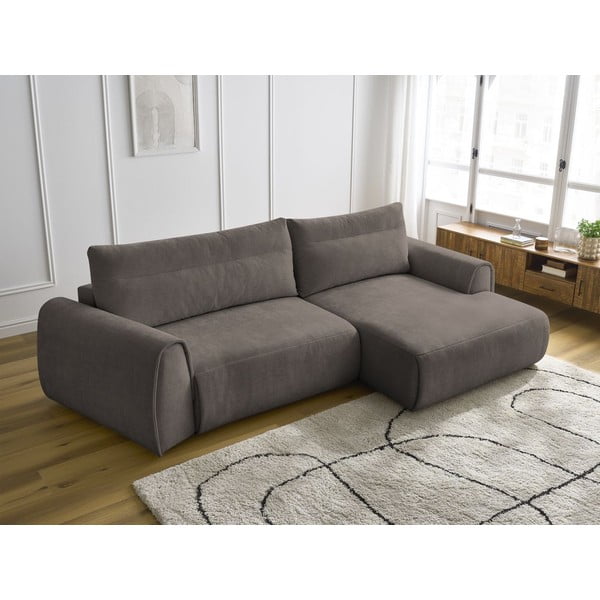 Hnědá rohová pohovka Aden – Bobochic Paris-image-1