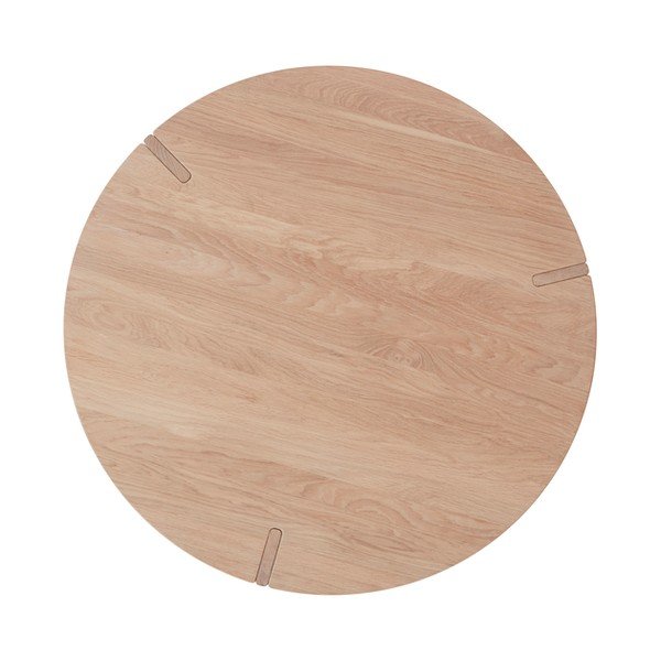 Kulatý konferenční stolek z dubového dřeva v přírodní barvě ø 90 cm Oy – OYOY Living Design-image-2