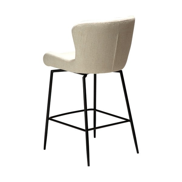 Krémová čalouněná barová židle (výška sedáku 67,5 cm) Glam – DAN-FORM Denmark-image-3