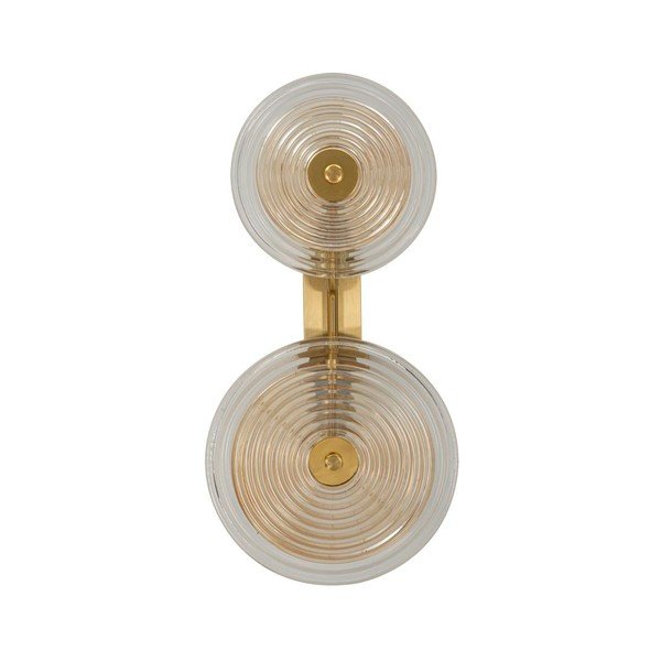 Skleněné nástěnné svítidlo ve zlaté barvě Venice – Mauro Ferretti