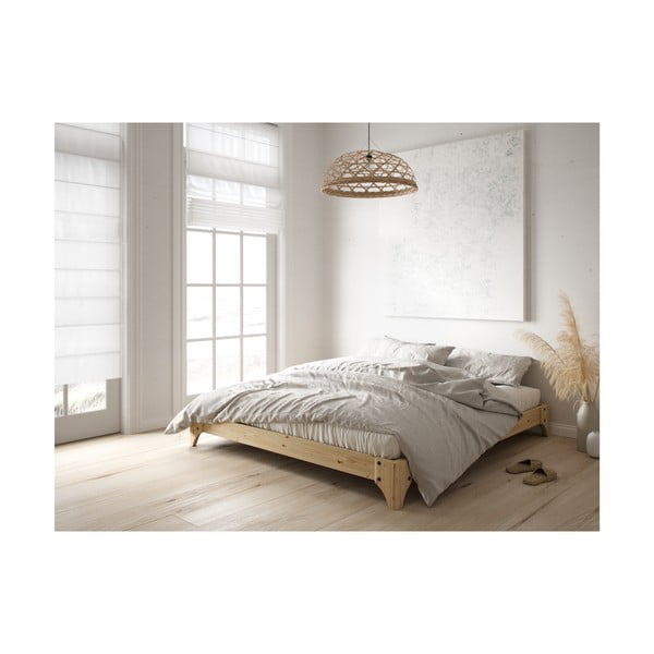 Dvoulůžková postel z borovicového dřeva s roštem 160x200 cm Elan – Karup Design-image-3