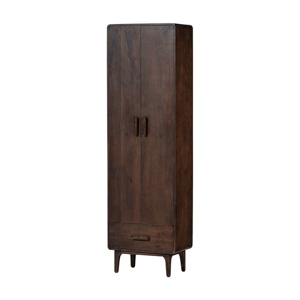 Skříňka z mangového dřeva v tmavě přírodní barvě 60x200x35 cm Liya – WOOOD