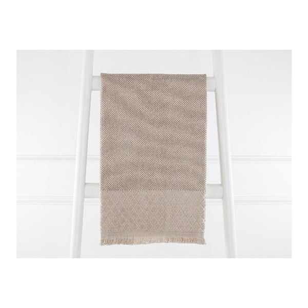 Béžový bavlněný ručník Madame Coco Simple, 50 x 80 cm