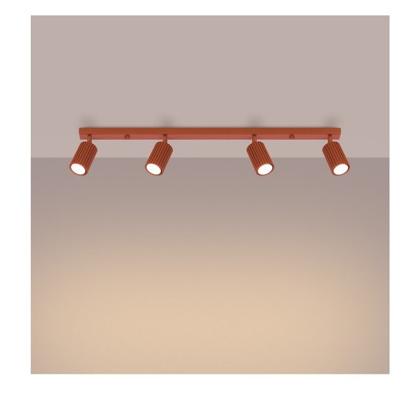 Bodové svítidlo v cihlové barvě 6,5x81 cm Gleam – Sollux-image-3