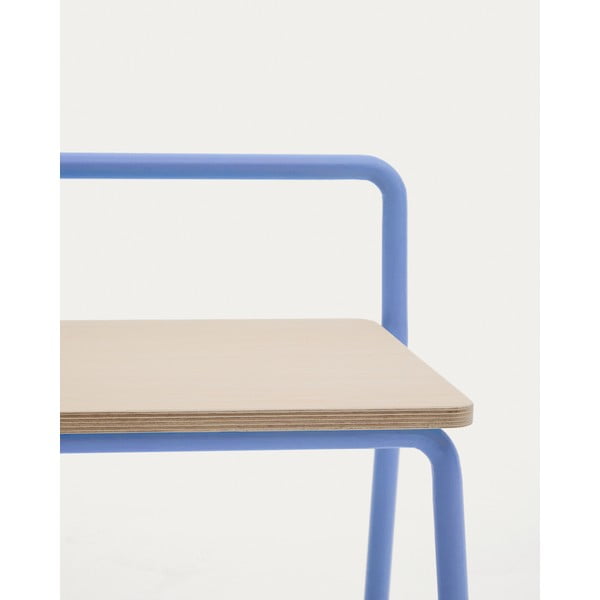 Modrá/v přírodní barvě lavice Tinn – Kave Home-image-4