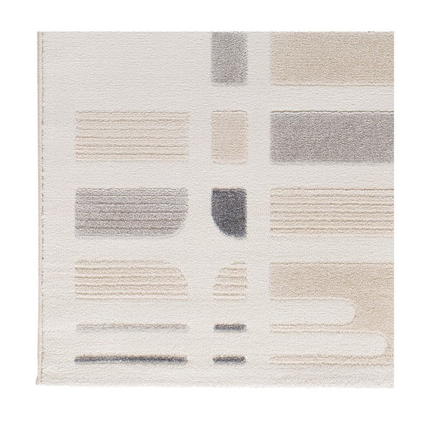 Koberec ve světle šedé a slonovinové barvě 80x150 cm Flora – Universal-image-3