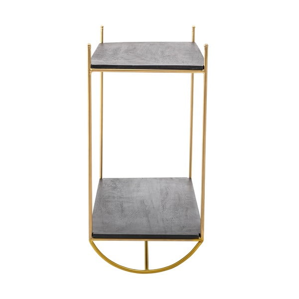 Šedá police s detaily ve zlaté barvě Bloomingville Carly-image-2