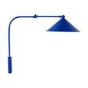 Modré kovové nástěnné svítidlo do zásuvky Kasa – OYOY Living Design